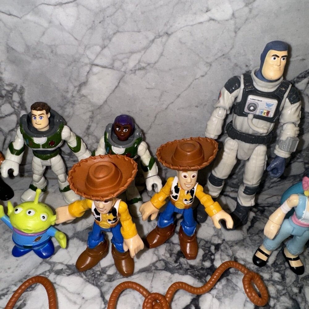 Toy Story 1 2 3 4 Figures Lot Bundle 20+ Bullseye Woody Buzz T Rex Bo Peep Forky - Picture 4 of 7